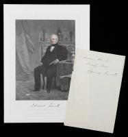 Everett, Edward: 20th US Secretary of State, Senator, House Representative and Governor of Massachusetts ALS From 1860