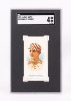 Highly Collectible, 1887 Allen & Ginter's Cigarette Card N28 for Charles Comisky in Very Good to Excellent Condition.