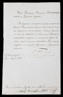 Nicholas I of Russia - Signed Imperial Decree (1832)