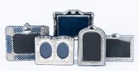 Five Sterling Silver Picture Frames All Hallmarked 925 in Superior Pre-Owned Condition