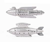Two Vintage Buck Rogers Rocket Ship Toys, Tootsietoy, ca. 1930sâ40s