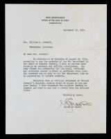 General George C. Marshall â Typed Letter Signed as Chief of Staff (1939)