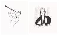 Hirschfeld, Al. Benny Goodman and Rosie OâDonnell