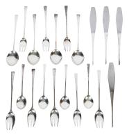 Dansk Sterling Silver: Place Settings for Four. A Daring Design by Danish Designer Jens H. Quistgaard. TJORN Pattern