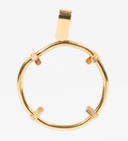 14k Yellow Gold Bezel for Oversized Coin