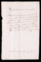 Elizabeth Petrovna of Russia - Signed Document as Grand Duchess (1737)