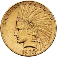 1910 $10 Indian PCGS MS62