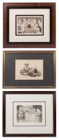 Charles Bragg. 3 Signed & Framed Limited Edition Engravings