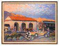 Eugene Clay. "Palm Springs" Outstanding Oil on Panel