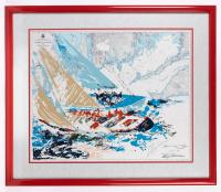 Leroy Neiman. "America's Cup, 19th Challenge, Newport Sept. 17, 1964"