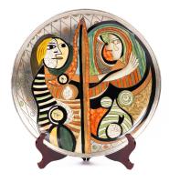 18" Alexander Kalifano Vintage Ceramic Plate Inspired by Picasso