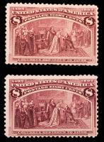 Group Of Two O.g. 8c Columbian.
