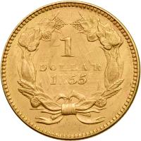 1855 $1 Gold Indian MS60 - 2