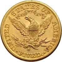 1899-S $5 Liberty AU55 - 2