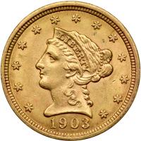 1903 $2.50 Liberty MS62