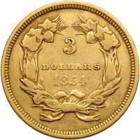 1854 $3 Gold F15