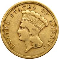 1854 $3 Gold F15 - 2