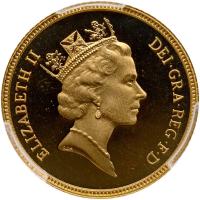 Great Britain. 1/2 Sovereign, 1986 PCGS PF69 Deep Cameo