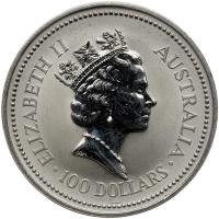Australia. Platinum 100 Dollars, 1989 PCGS MS64