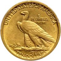 1907 $10 Indian. No Periods PCGS AU55 - 2