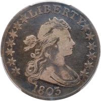 1803 Bust 50C. Lg 3 PCGS F15