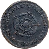 1722 Rosa Americana Penny. "UTILE DULCI" - 2