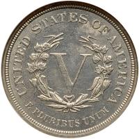 1883 Liberty 5C. Without CENTS NGC MS65 - 2