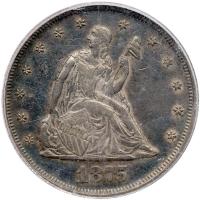 1875 Twenty Cents PCGS AU50