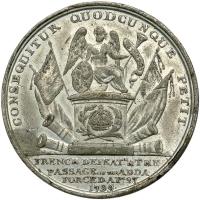 Russia. White Metal Medal, 1799 XF - 2