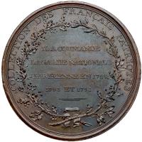 France. Bronze Medal, 1791 XF - 2