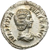 Julia Domna, wife of Septimius Severus. Silver Denarius (3.23g) Mint State - 2