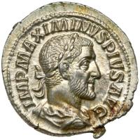 Maximinus I, AD 235-23. Silver Denarius (3.1g) Superb Mint State - 2