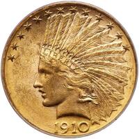 1910-D $10 Indian PCGS MS61