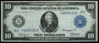 1914, $10 Federal Reserve Note Philadelpha, Pa. VF