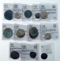 A Dozen Different Ancient Celtic, Roman and Byzantine Silver and Bronze Coins