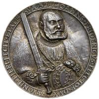 German States: Saxony. Silver Cast Medal, 1535 XF Details