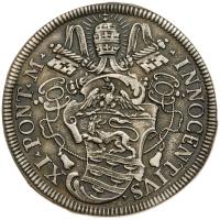 Italian States: Papal/Roman States. Teston, 1684 VF