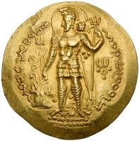 Kushano-Sasanian. Peroz I. AD 245-270. Gold Dinar (7.86 g) Mint State