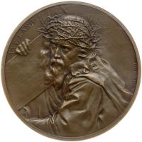 Germany. 1910 Oberammergau Passion Play Bronze Medal 48 mm. Kienast 87