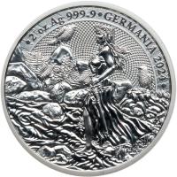 Germany. 2024 2 ozt Germania Silver 10 Mark. Germania - First Releases