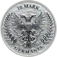 Germany. 2024 2 ozt Germania Silver 10 Mark. Germania - First Releases - 2