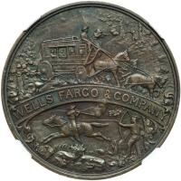 SC$1.00 1902 Wells Fargo & Co. Semicentennial. HK-296 NGC MS63 - 2
