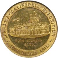 SC$1. 1915 Panama-California Expo. HK-433 NGC MS61