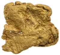 GOLD NUGGET. Arizona, Pima County. 5.84 grams. 18 mm. 22+ karat pure