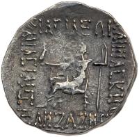 Elymaian Kingdom. Kamnaskires III, with Anzaze. Silver Tetradrachm (16.15 g), ca. 82/1-73/2 BC - 2