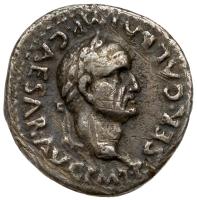 Galba, 68-69 AD. Silver Quinarius (1.76g) VF