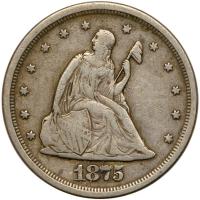 1875-S Twenty Cents F15 - 2