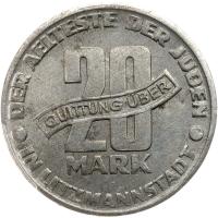 Poland. 20 Mark, 1943 PCGS MS62