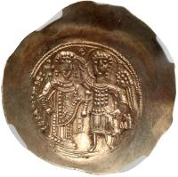 Isaac II Angelus, 1185-1195. Electrum Hyperpyron (3.8g) 30 mm - 2