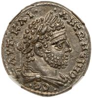 Caracalla, AD 198-217. Bil Tetradrachm (12.62g), 25 mm - 2